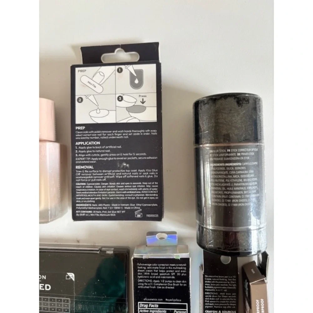 Makeup Bundle: Gel Nails, CC Cream, Eye Shadow, Foundation etc‎